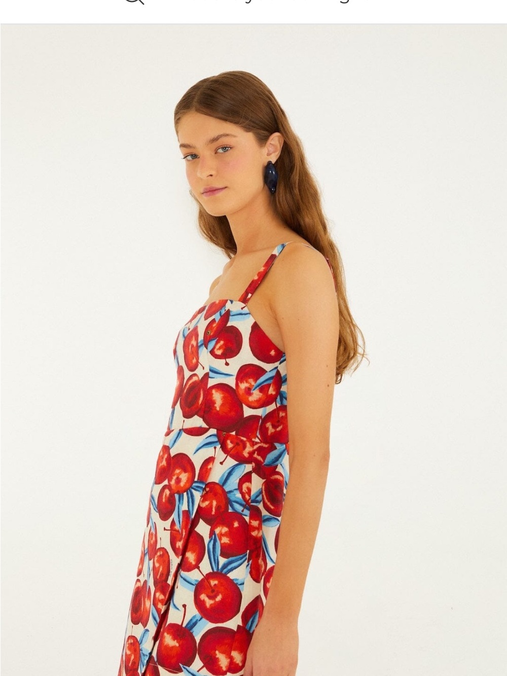 FARM Rio Cherry-Print Square-Neck Mini Dress - Picture 4 of 4